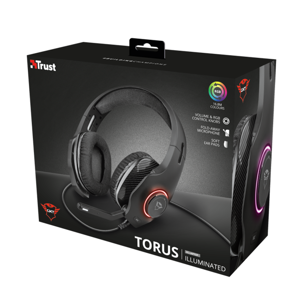 ყურსასმენი Trust GXT 455 Torus RGB Gaming Headset