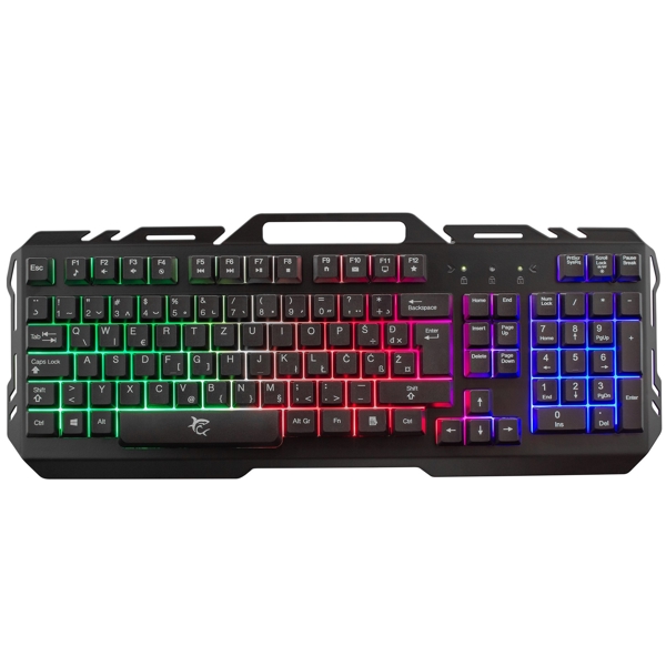 კლავიატურა White Shark GK-1923 Gaming Keyboard Gladiator-2 Metal US Layout Black