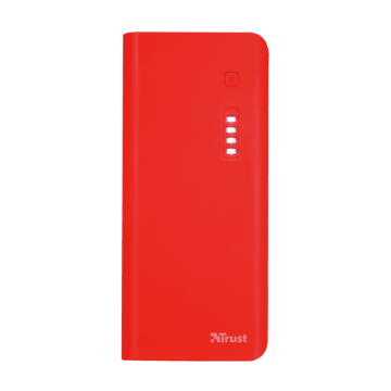 პორტატული დამტენი trust Primo Powerbank 10.000 mAh - red