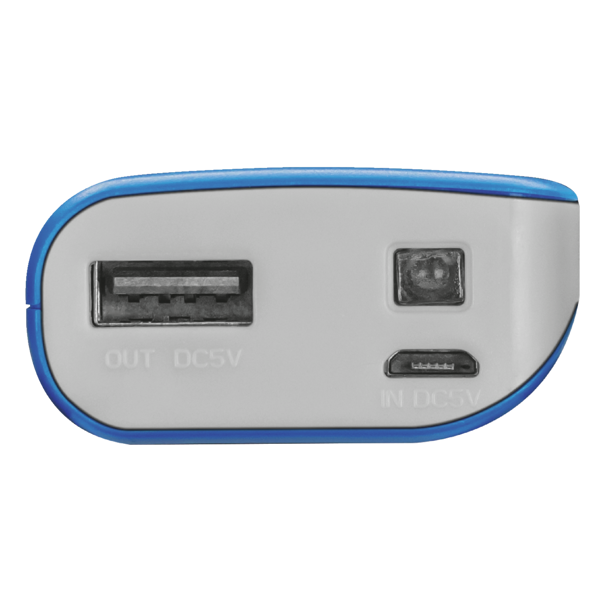 პორტატული დამტენი trust Primo PowerBank 4.400 Portable Charger - blue