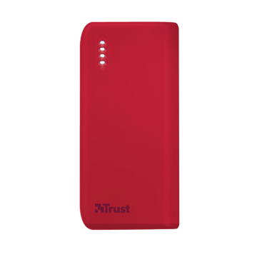 პორტატული დამტენი trust Primo PowerBank 4.400 Portable Charger - red