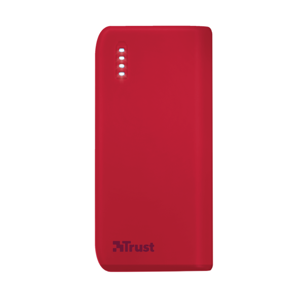 პორტატული დამტენი trust Primo PowerBank 4.400 Portable Charger - red