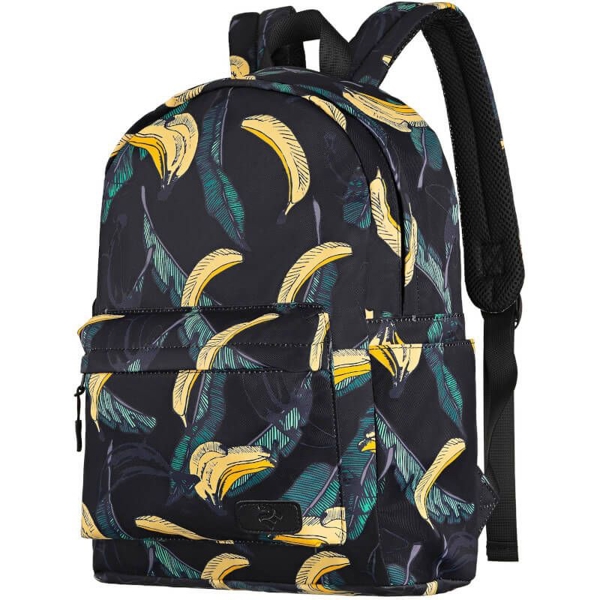 ნოუთბუქის ჩანთა 2E BPT6114BB 13″ Backpack, TeensPack Bananas, Black