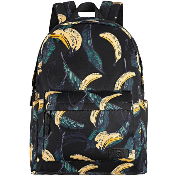 ნოუთბუქის ჩანთა 2E BPT6114BB 13″ Backpack, TeensPack Bananas, Black