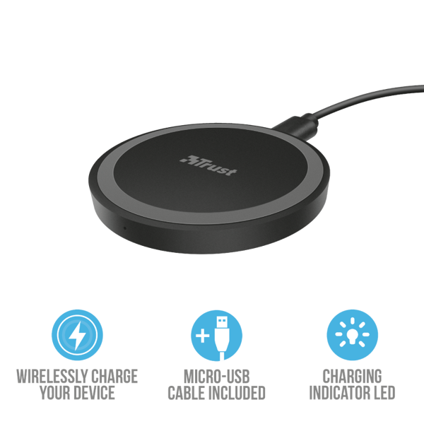 უსადენო დამტენი trust Ziva Wireless Charger 5W