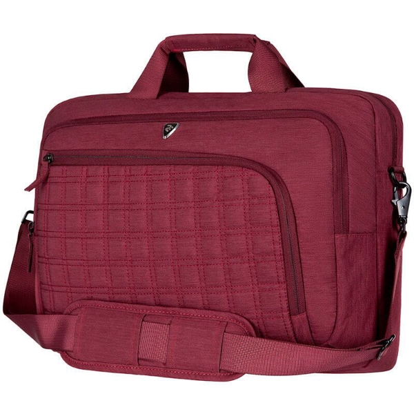 ნოუთბუქის ჩანთა 2E CBN9198BG 16" Laptop Bag, CrossSquares Burgundy