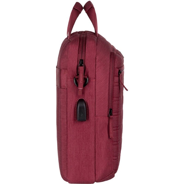 ნოუთბუქის ჩანთა 2E CBN9198BG 16" Laptop Bag, CrossSquares Burgundy