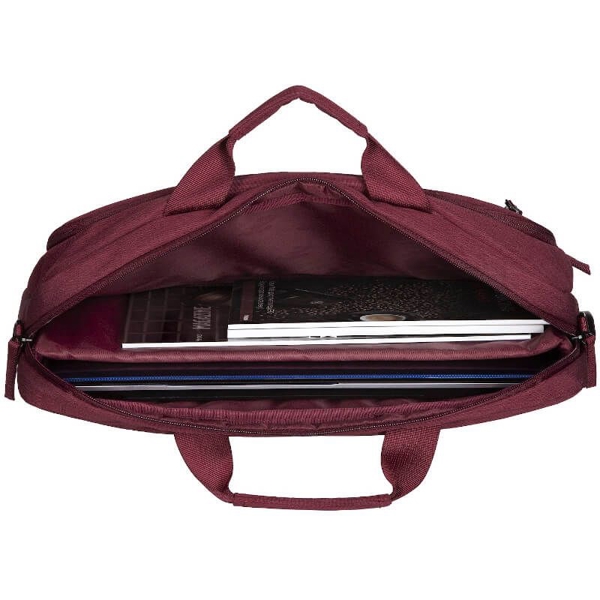 ნოუთბუქის ჩანთა 2E CBN9198BG 16" Laptop Bag, CrossSquares Burgundy