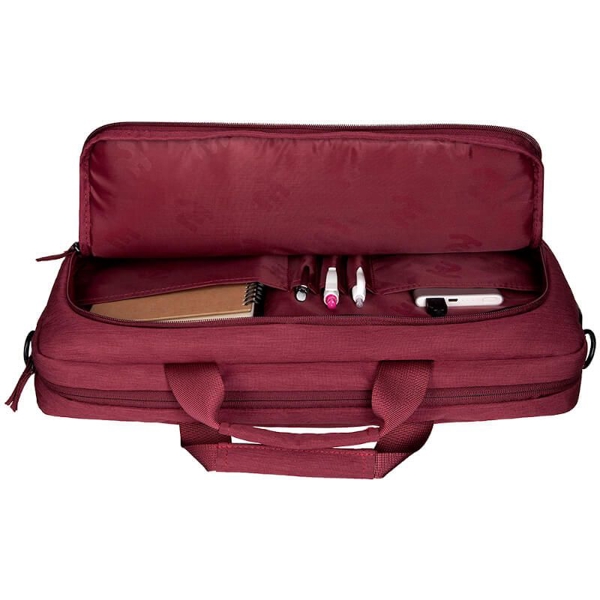 ნოუთბუქის ჩანთა 2E CBN9198BG 16" Laptop Bag, CrossSquares Burgundy