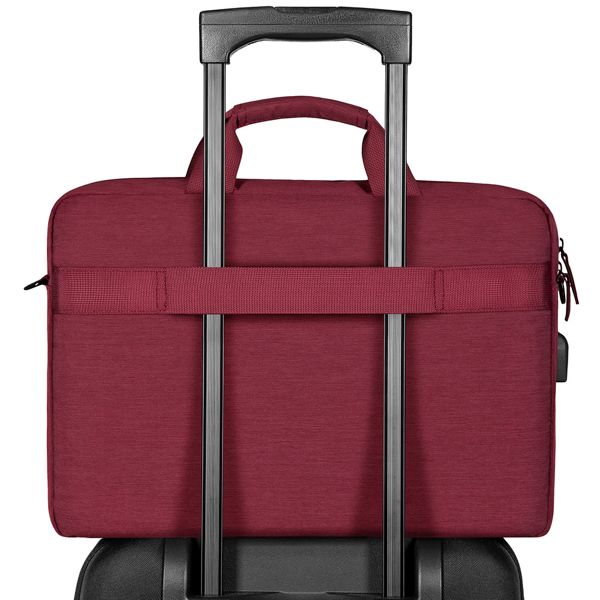 ნოუთბუქის ჩანთა 2E CBN9198BG 16" Laptop Bag, CrossSquares Burgundy