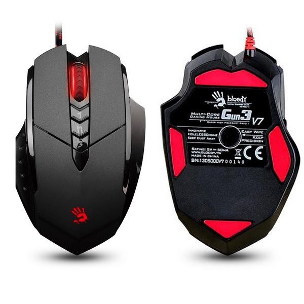 მაუსი A4TECH V7m BLOODY Mouse 3200 DPI 8 BUTTONS USB