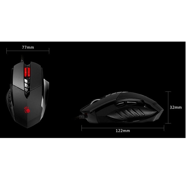 მაუსი A4TECH V7m BLOODY Mouse 3200 DPI 8 BUTTONS USB