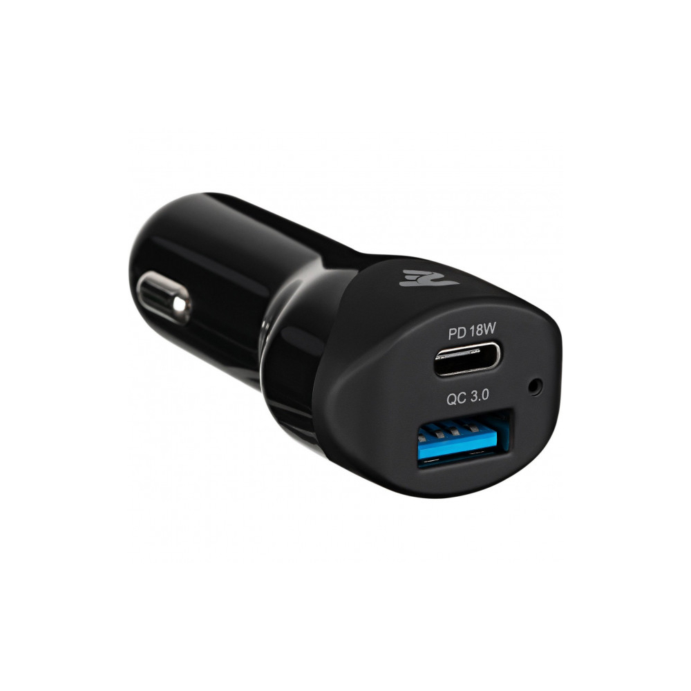 მანქანის USB დამტენი 2E ACR36WPDQC Car Charger Dual USB (36W) Type-C PD, USB QC3.0, Black