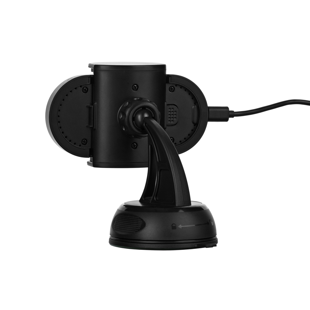 ტელეფონის სამაგრი დამტენი 2E WCQ01-07 Car Windsheild/airvent Wireless Charger(3in1), 10W, black
