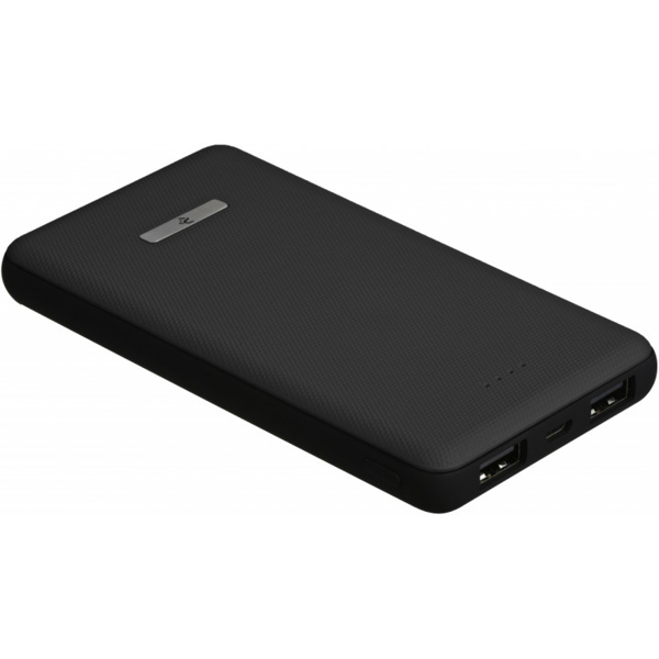 პორტატული დამტენი 2E PB1007AS Power Bank SOTA series Slim 10000mAh, DC 5V, 2USB-2.1A&2.1A, black