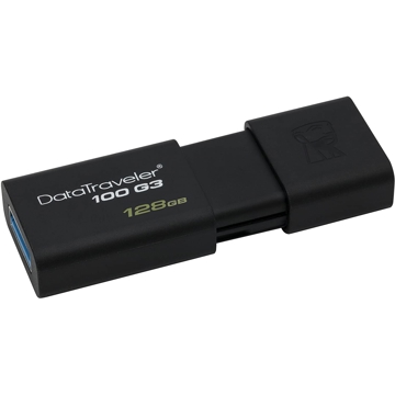 USB ფლეშ მეხსიერება Kingston 128GB USB 3.0 DT100 G3