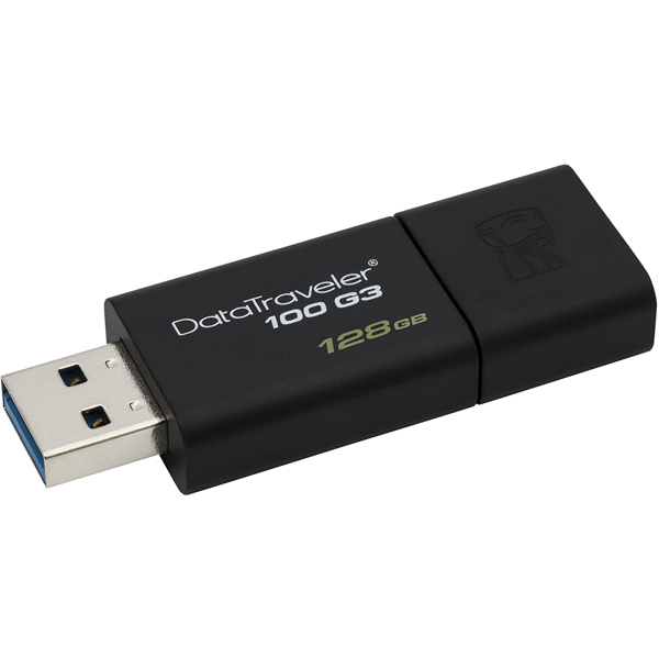 USB ფლეშ მეხსიერება Kingston 128GB USB 3.0 DT100 G3