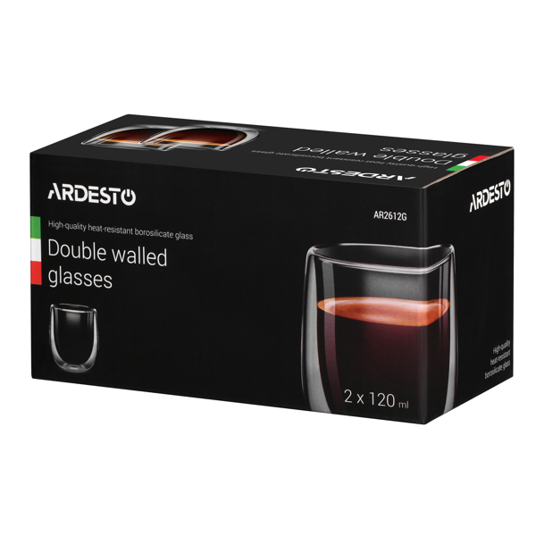 ჭიქები ARDESTO WITH DOUBLE WALLS FOR AMERICANO AR2612G