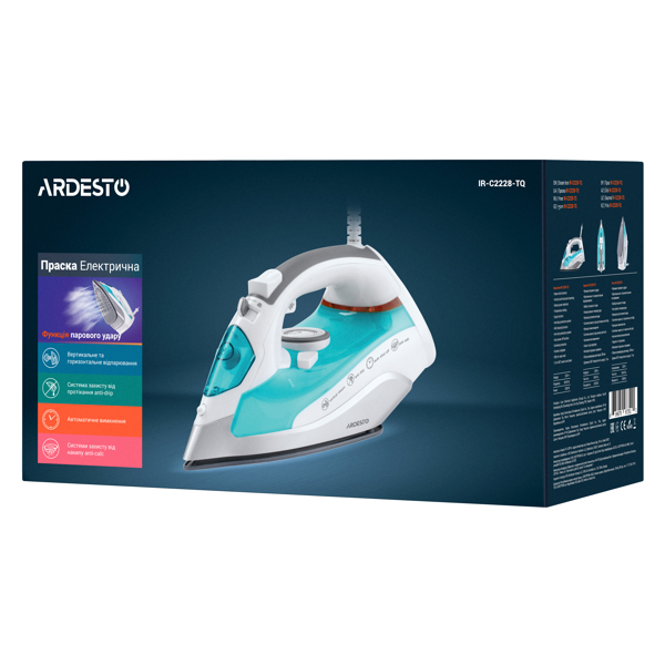 ARDESTO IR-С2228-TQ 2200 W, White Blue