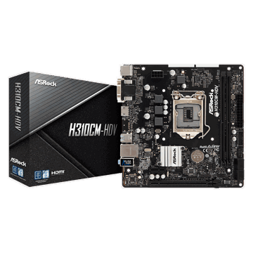 დედა დაფა ASRock H310CM-HDV s1151 H310 2xDDR4 HDMI-DVI-VGA mATX