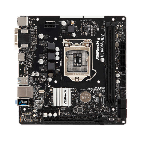 დედა დაფა ASRock H310CM-HDV s1151 H310 2xDDR4 HDMI-DVI-VGA mATX