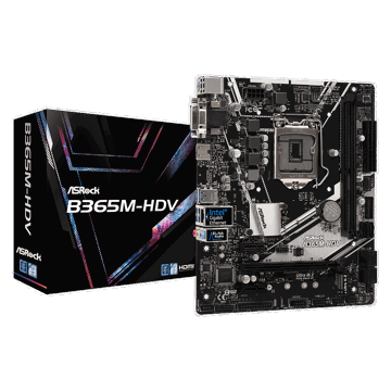 დედა დაფა ASRock B365M-HDV s1151 B365 2xDDR4 M.2 HDMI-DVI-VGA mATX