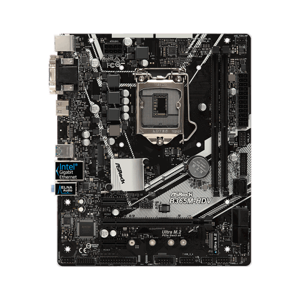 დედა დაფა ASRock B365M-HDV s1151 B365 2xDDR4 M.2 HDMI-DVI-VGA mATX