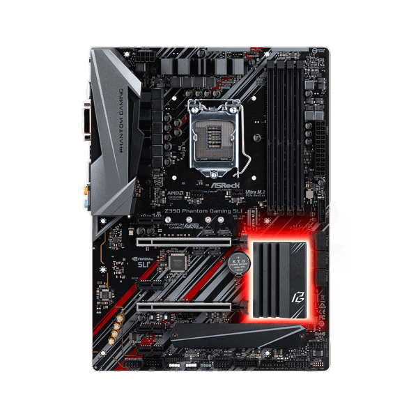 დედა დაფა ASRock Z390 PHANTOM GAMING SLI s1151 Z390 4xDDR4 USB3.1 M.2 HDMI-DVI ATX