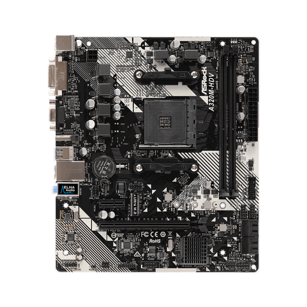 დედა დაფა ASRock A320M-HDV sAM4 A320 2xDDR 4 HDMI-VGA-DVI mATX