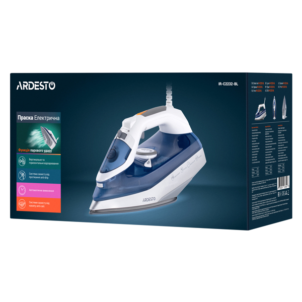 უთო ARDESTO Iron IR-C2232-BL 2200 W, White - Navy Blue