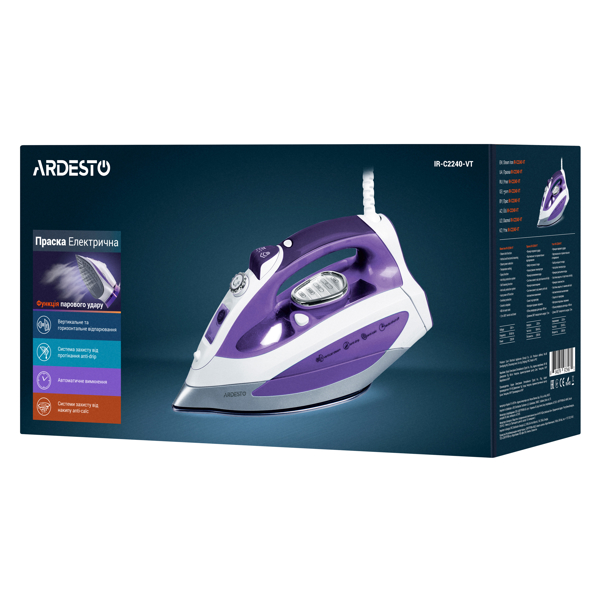 უთო ARDESTO Iron IR-C2240-VT 2200 W, White-Violet