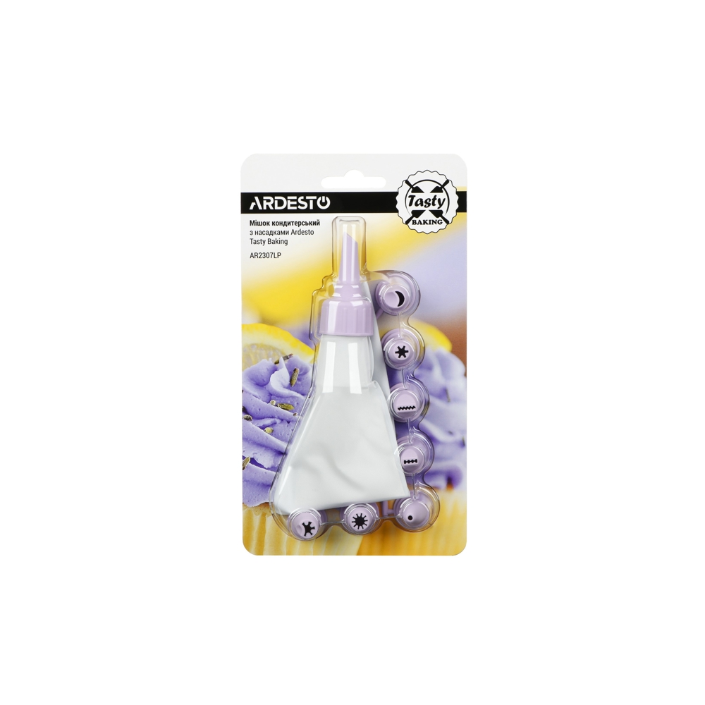 საკონდიტრო შპრიცი ARDESTO AR2307LP Mousse Cream Sack, lilac, plastic
