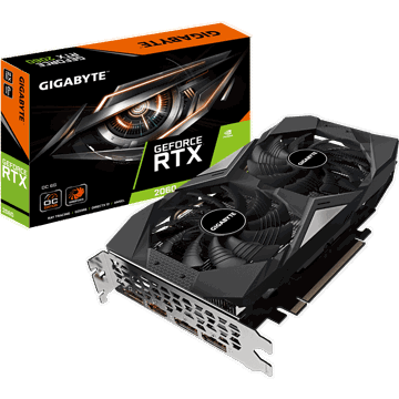 ვიდეო დაფა GIGABYTE GeForce RTX2060 6GB DDR6 192bit DPx3-HDMI OC