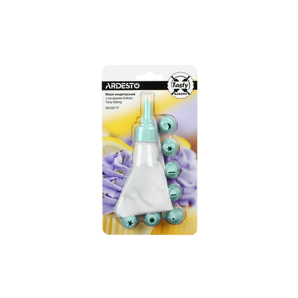 საკონდიტრო შპრიცი ARDESTO AR2307TP Mousse Cream Sack, tiffany blue, plastic