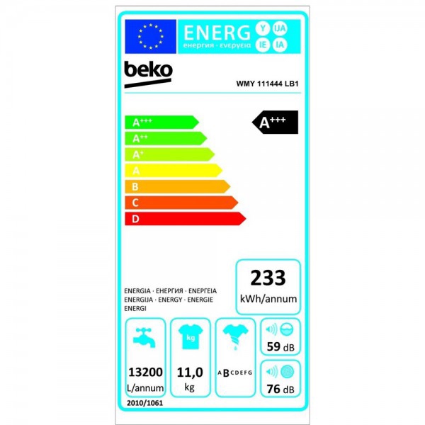 სარეცხი მანქანა WMY 111444 LB1 Superia 11 კგ / A+++