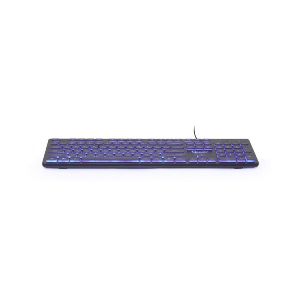 კლავიატურა Gembird KB-UML3-01-RU 3-color backlight multimedia keyboard USB