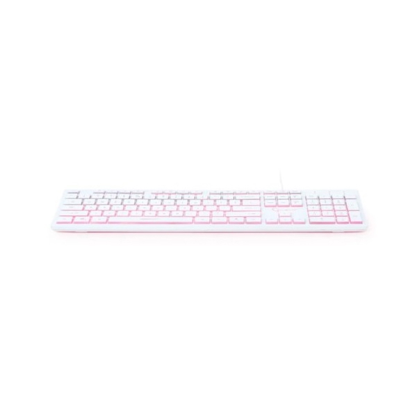 კლავიატურა Gembird KB-UML3-01-W-RU 3-color backlight multimedia keyboard white USB