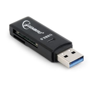 ბარათის წამკითხველი: Gembird UHB-CR3-01 SD+Micro-SD card reader USB 3.0