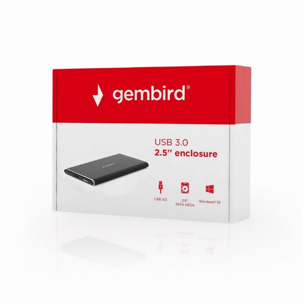 მყარი დისკის ქეისი Gembird EE2-U3S-4 USB 3.0 2.5 slim enclosure