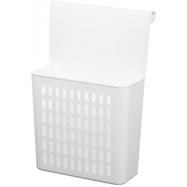 ARDESTO Shuttle Hangable Organiser Basket, white, plastic