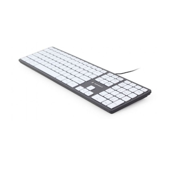 კლავიატურა: Gembird KB-MCH-02-BKW Chocolate Keyboard US layout black body white keys