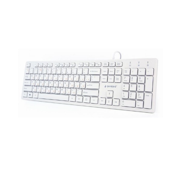 კლავიატურა Gembird KB-MCH-03-W-RU Multimedia "chocolate" keyboard USB RU