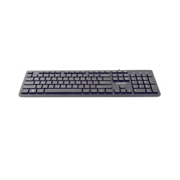 კლავიატურა Gembird KB-MCH-03-RU Multimedia "chocolate" keyboard USB RU layout black