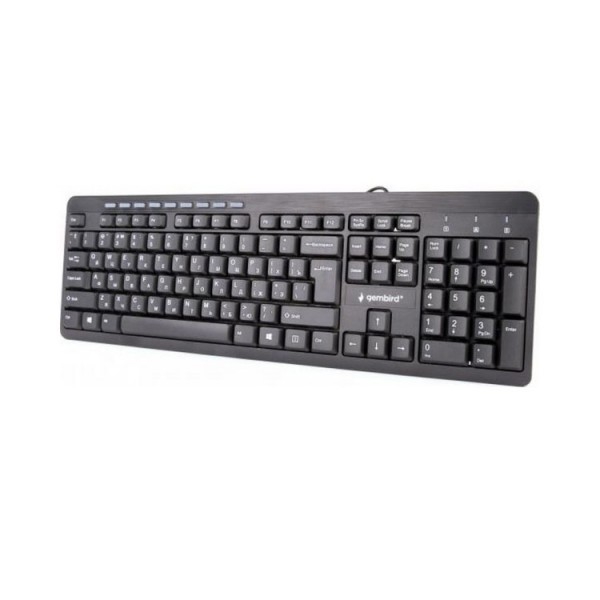 კლავიატურა Gembird KB-UM-106-RU Multimedia keyboard USB RU layout black