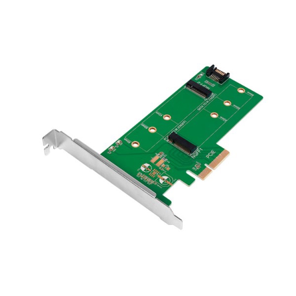 ადაპტერი Logilink PC0083 PCI-Express Card PCIE to M.2 PCIe SSD & M.2 SATA SSD
