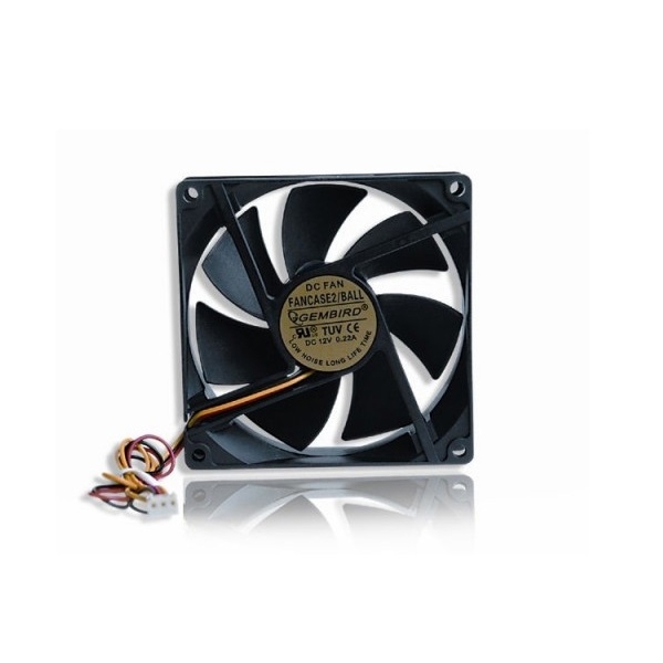 ქულერი Gembird FANCASE2 90 mm PC case fan ball bearing