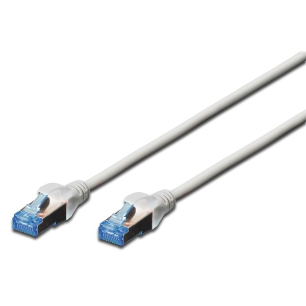 ქსელის კაბელი DIGITUS CAT 5e SF-UTP patch cord, 3m Cu, PVC grey