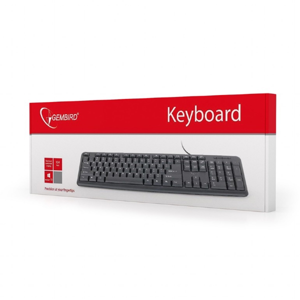 კლავიატურა Gembird KB-U-103 Keyboard USB Black