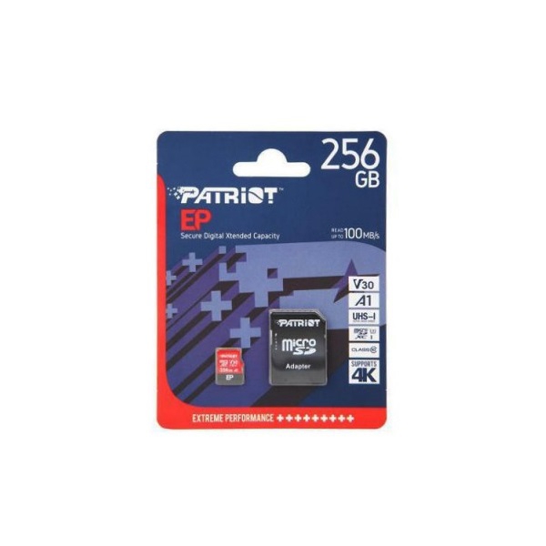 SD ბარათი Patriot EP Series 256GB MICRO SDXC V30 UHS-1 U3 C10 - PEF256GEP31MCX