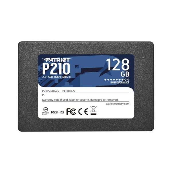 მყარი დისკი (SSD) Patriot P210 SSD 128GB SATA3 2.5 - P210S128G25